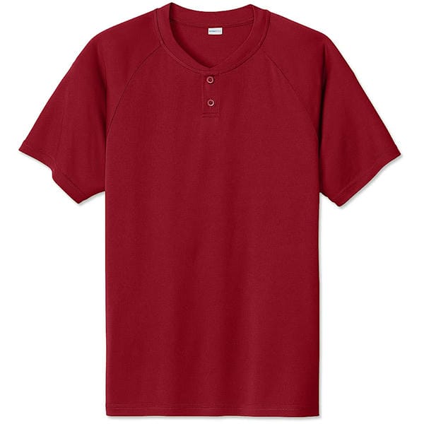 Sport-Tek Competitor 2-Button Baseball Henley Custom Team Shirt