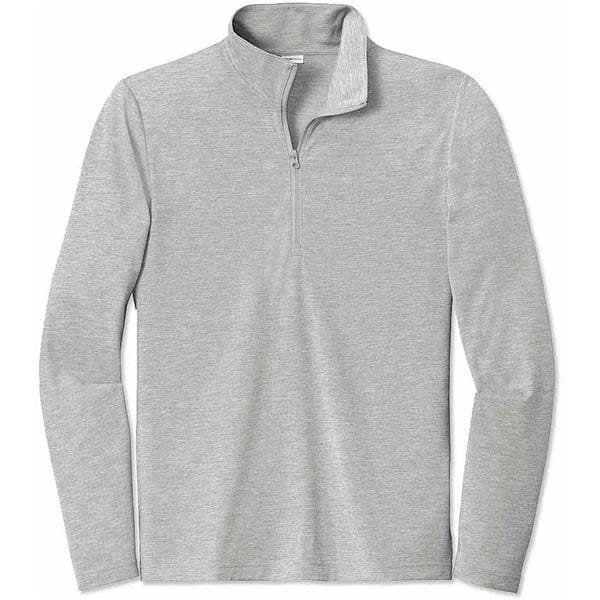 Sport-Tek Tri-Blend Quarter Zip Performance Shirt for Staff & Teams
