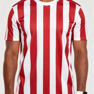 2025-26 Madrid Red-White Home-Inspired Blank Soccer Jersey