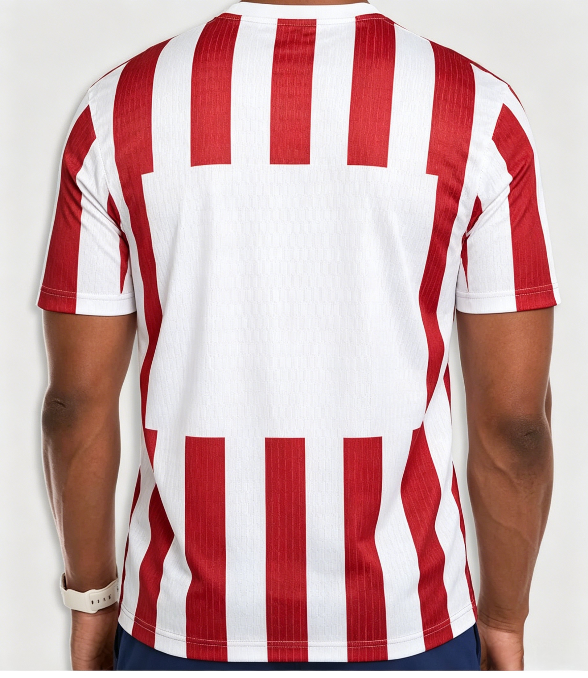 2025-26 Madrid Red-White Home-Inspired Blank Soccer Jersey