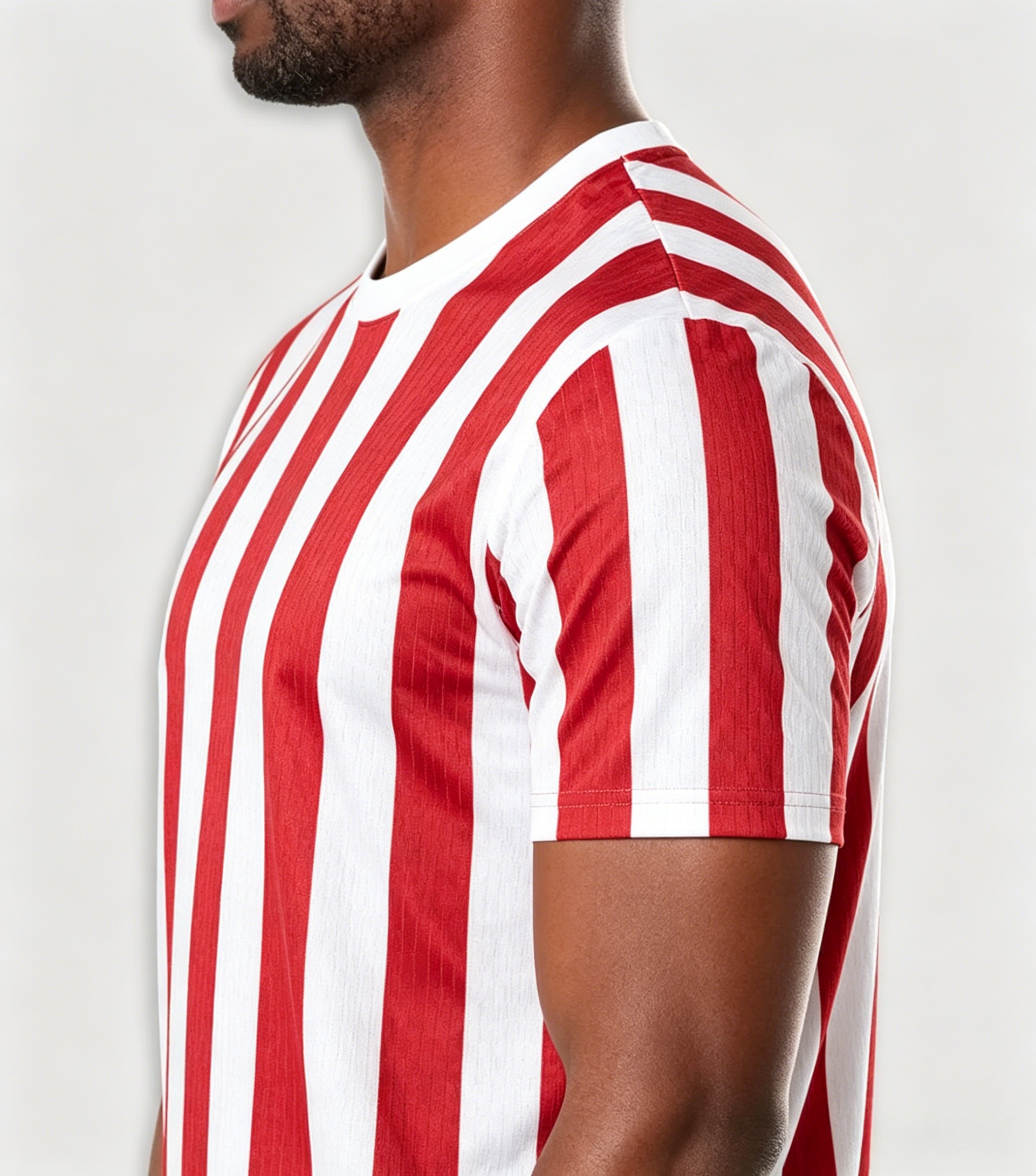 2025-26 Madrid Red-White Home-Inspired Blank Soccer Jersey