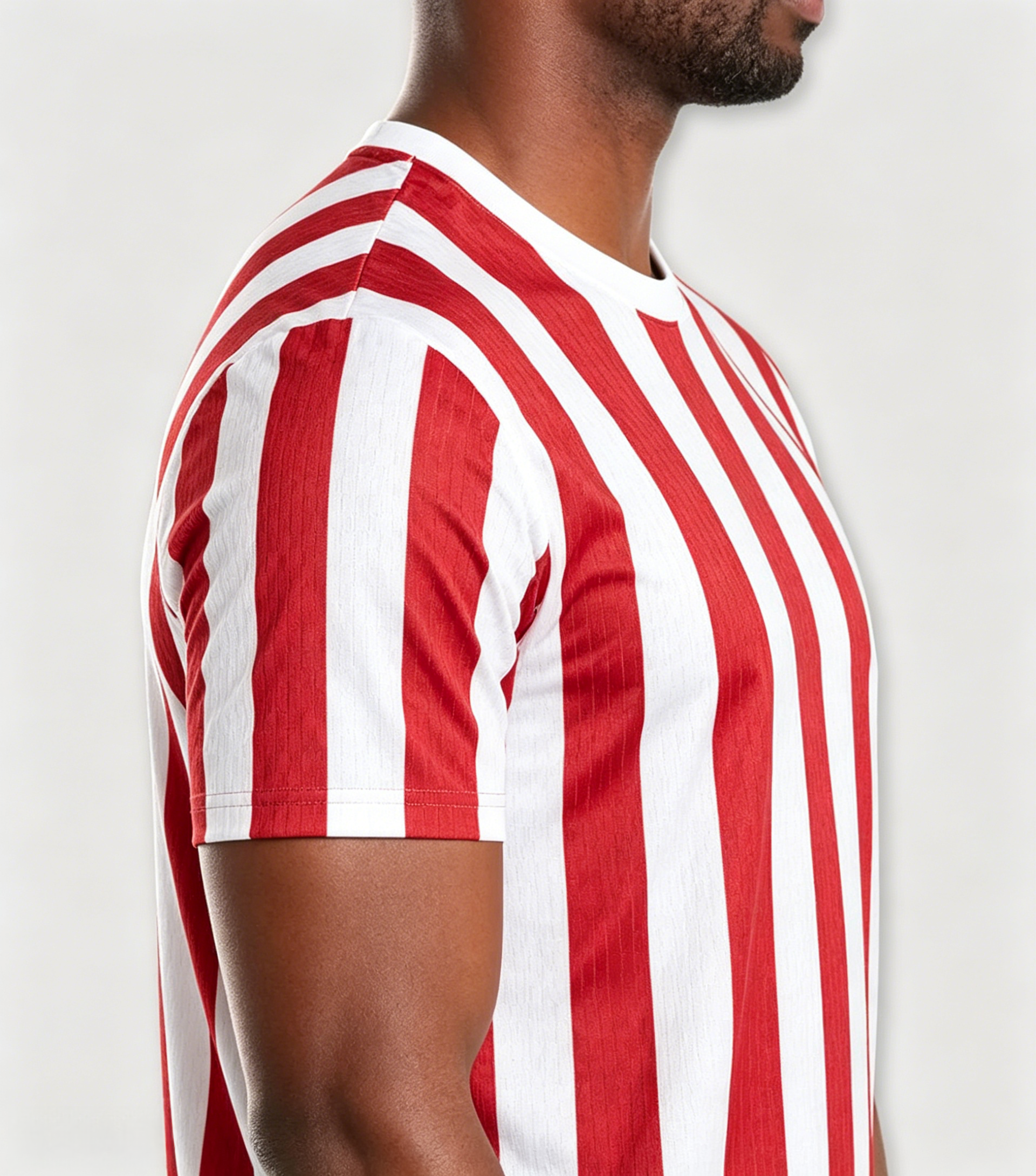 2025-26 Madrid Red-White Home-Inspired Blank Soccer Jersey