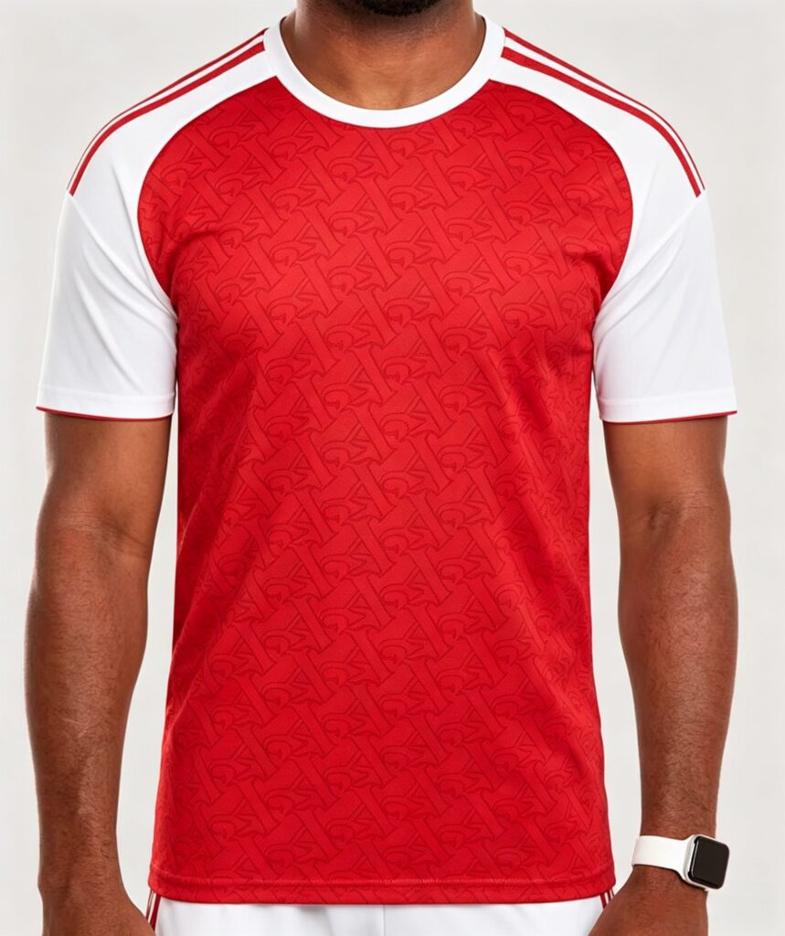 2025-26 North London Red Home-Inspired Blank Soccer Jersey