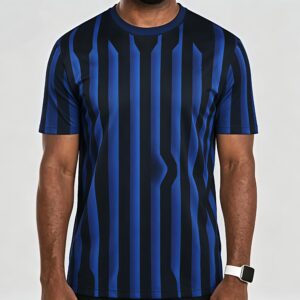 2025-26 Milan Blue-Black Home-Inspired Blank Soccer Jersey