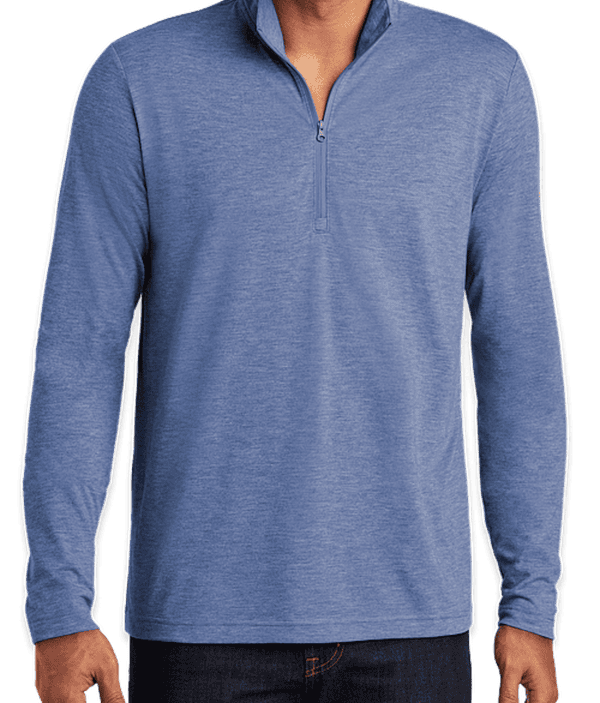 Sport-Tek Tri-Blend Quarter Zip Performance Shirt for Staff & Teams